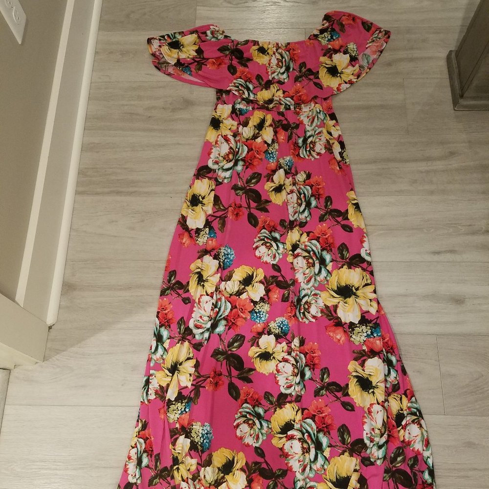 Floral Pink Blush Dress